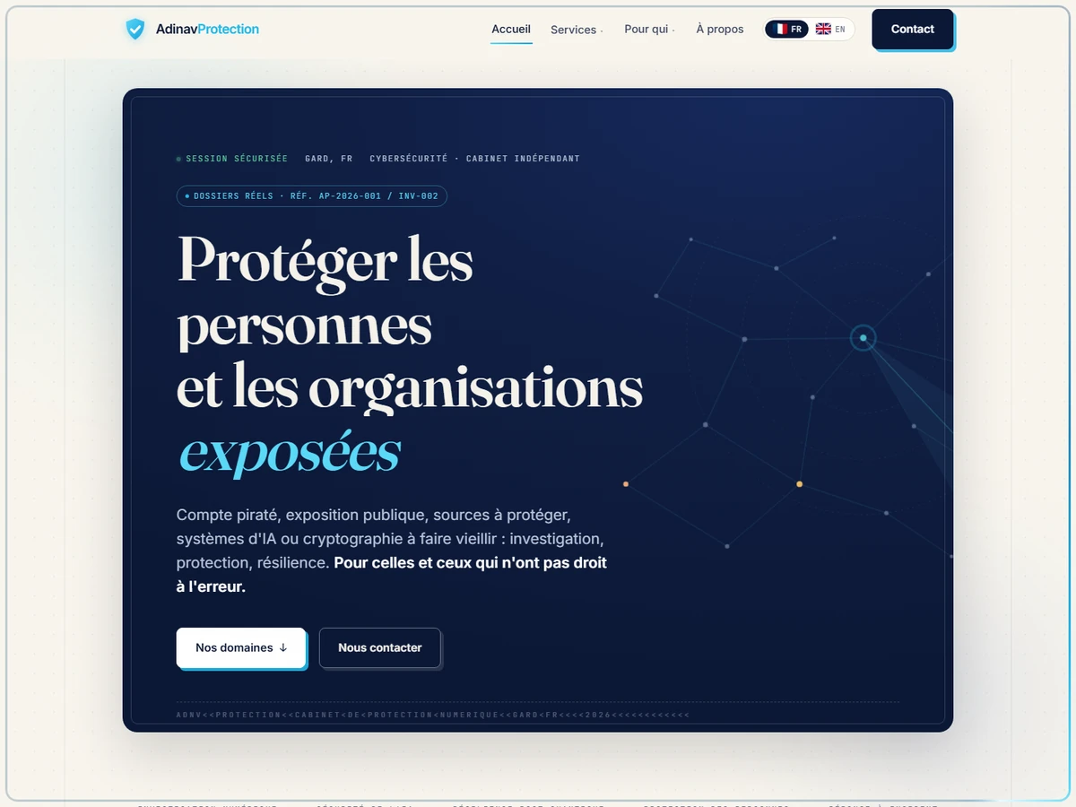 Adinav Protection - Services Cybersécurité